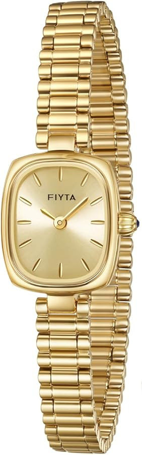 Small Gold Watch Series Women's Watch, Rectangular Case, Adjustable Stainless Steel Bracelet, Wra... | Amazon (US)