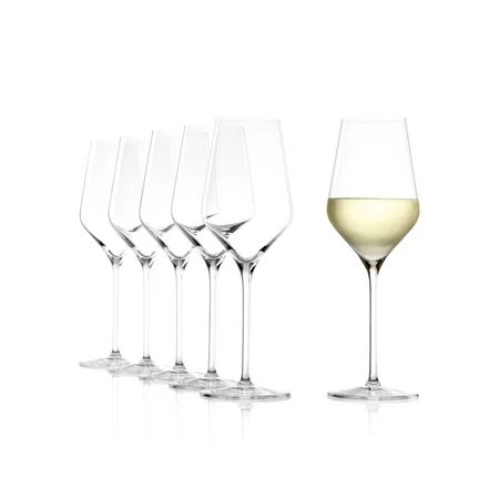 Stolzle Lausitz Quatrophil German Made Crystal White Wine Glass, Set of 6 | Walmart (US)