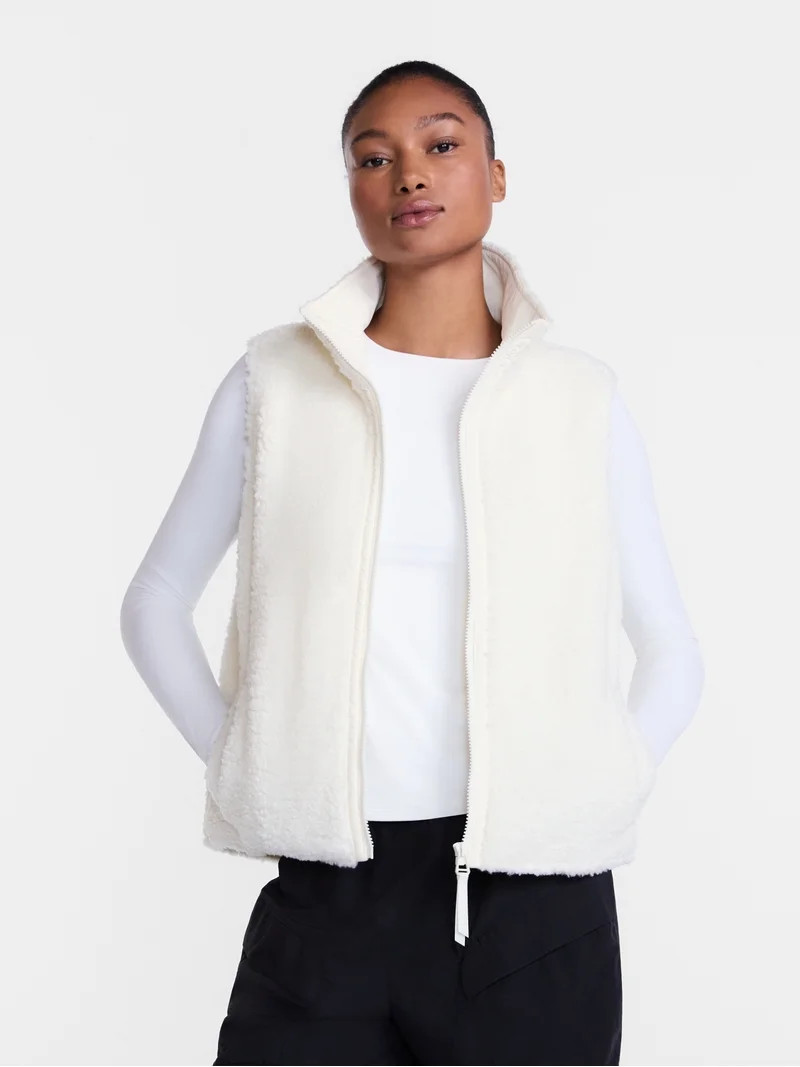 Ozark Trail Women's and Women's Plus High Pile Vest, Sizes XS-3X | Walmart (US)
