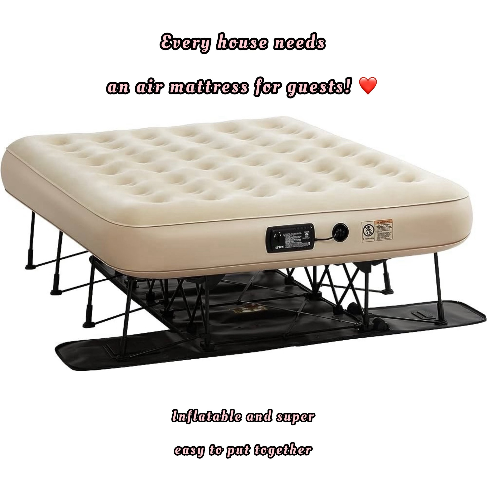 Feels like every home needs an air mattress for guests - I love this easily inflatable one from Amazon! 🛏️

#LTKfamily #LTKMostLoved #LTKhome