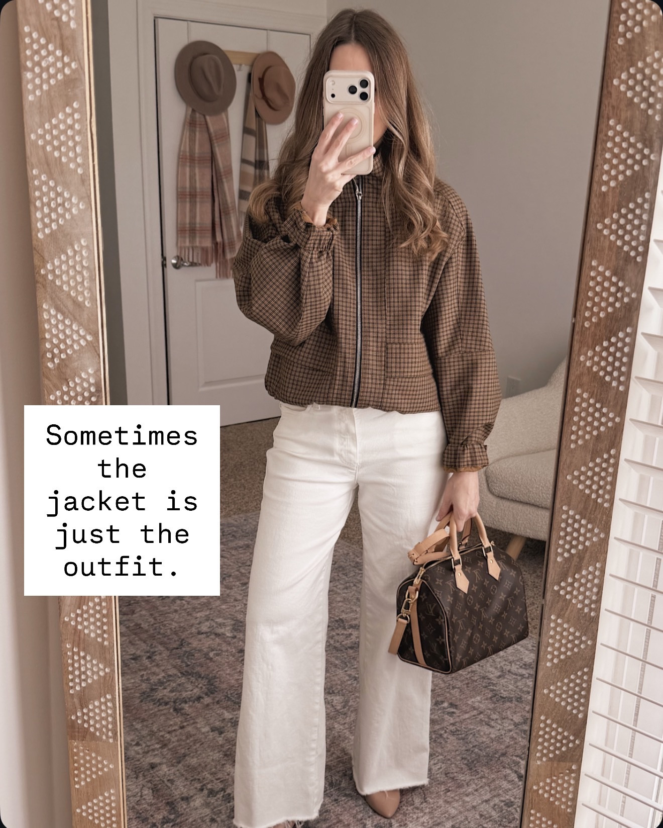 I'm obsessed with how this jacket instantly makes any basic outfit look intentional and expensive.

 neutral blazer styling, workwear blazer, brown plaid jacket, casual chic outfit, blazer and jeans outfit, fall fashion finds, versatile blazer looks, office to weekend style, structured blazer outfit, autumn layering pieces, neutral fall colors, effortless style outfit

#LTKOver40 #LTKootd #LTKSeasonal
