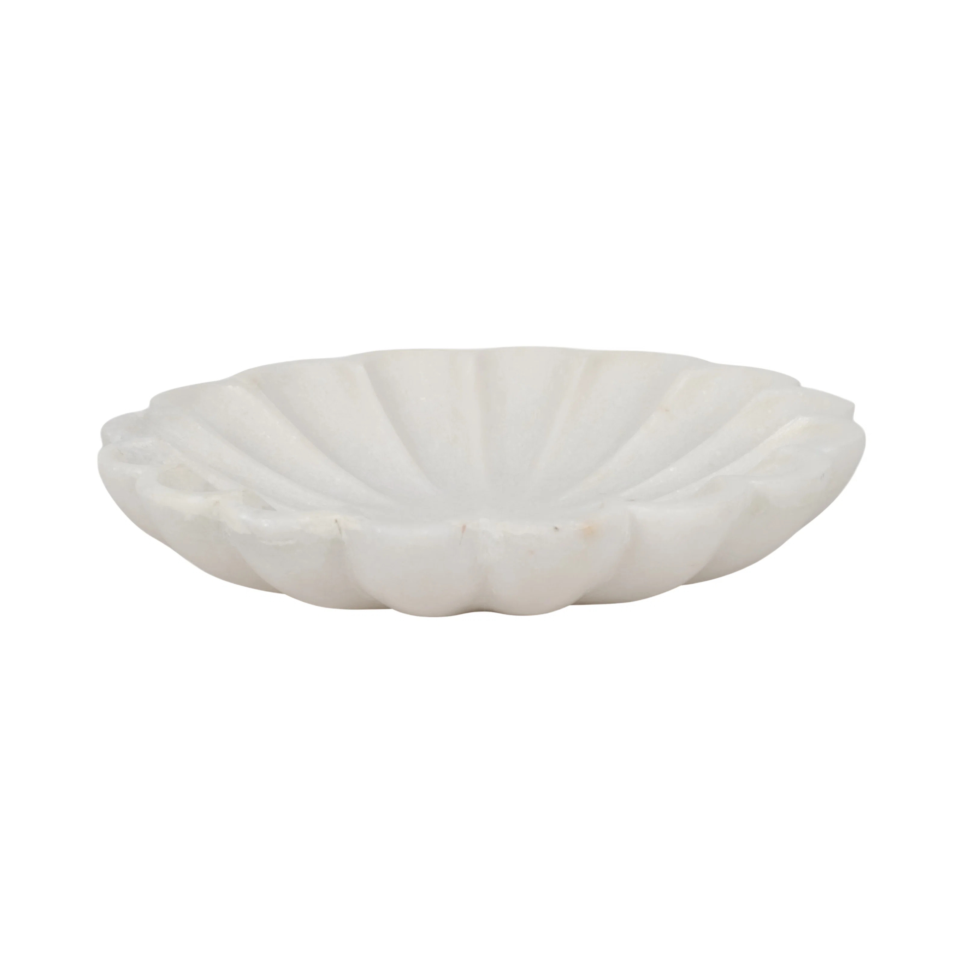 Joss & Main Swanmore 8" Marble Flower Tray, Tan, 2"H - 8" x 8" x 2" | Wayfair | Wayfair North America