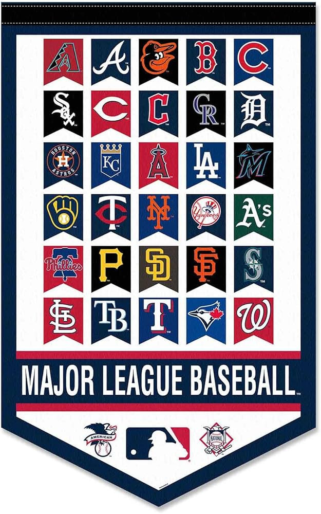 Baseball League All Teams Pennant Banner | Amazon (US)