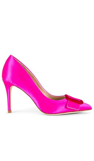 Helene Heel in Hot Pink & Tango Red | Revolve Clothing (Global)