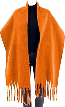Winter Women Chunky Scarf Warm Blanket Big Thick Large Oversized Wrap Colorful Long Solid Scarves | Amazon (US)