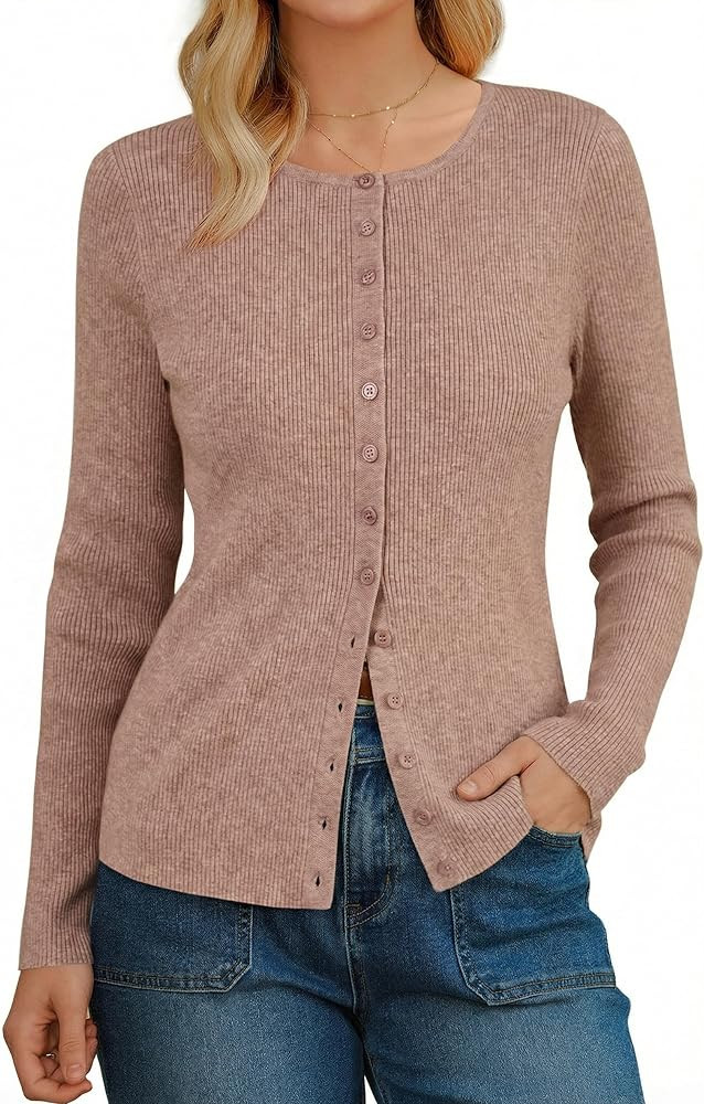 Arach&Cloz Women's Wool Blend Button Up Business Casual Cardigan Tops Outfits 2026 | Amazon (US)
