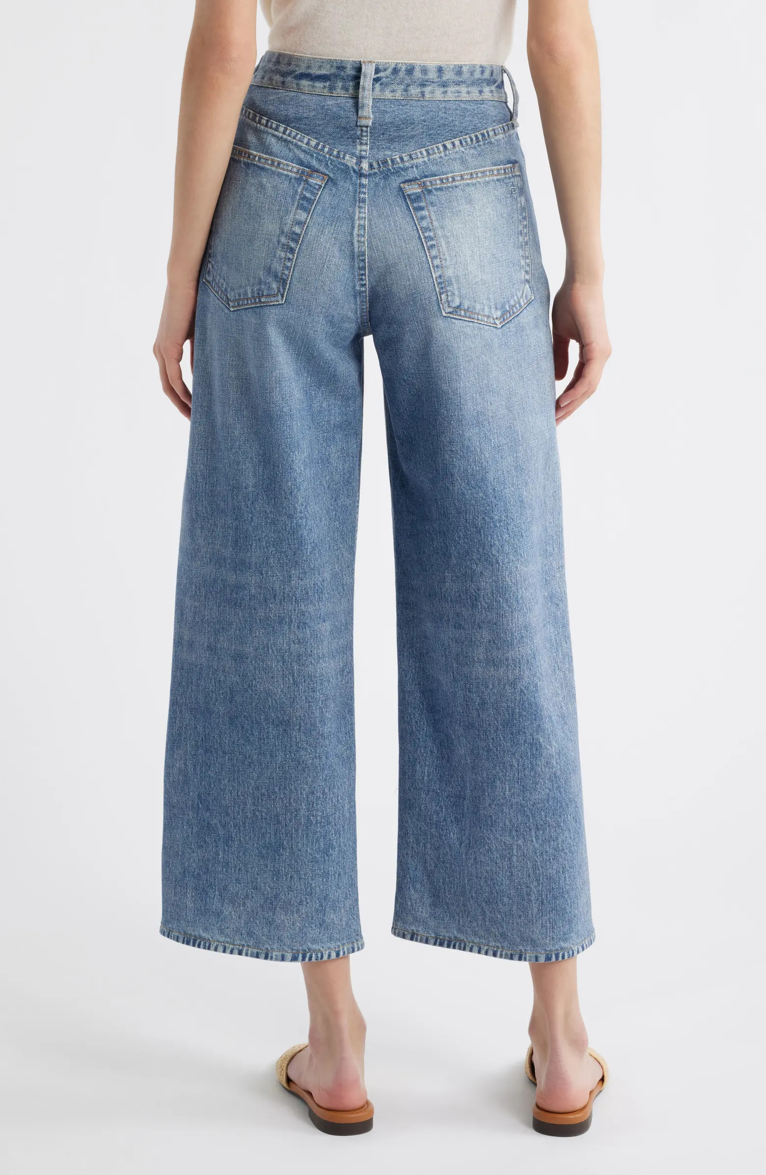 rb Miramar Andi Wide Leg Cotton Terry Pants | Nordstrom
