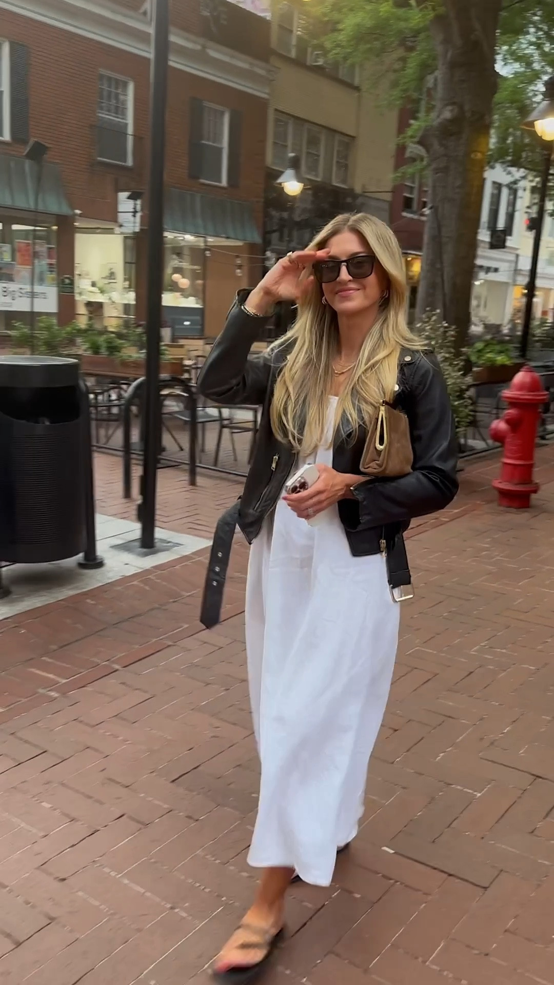 Date night in my Picky Girl linen sundress

Sundress: TTS, wearing a S
Black Sandals: run small order up a full size. 
Leather jacket: rh s very small, wearing a US 8

Purse is vintage but I linked on I’m loving  

#LTKootd #LTKgrwm #LTKdayinmylife