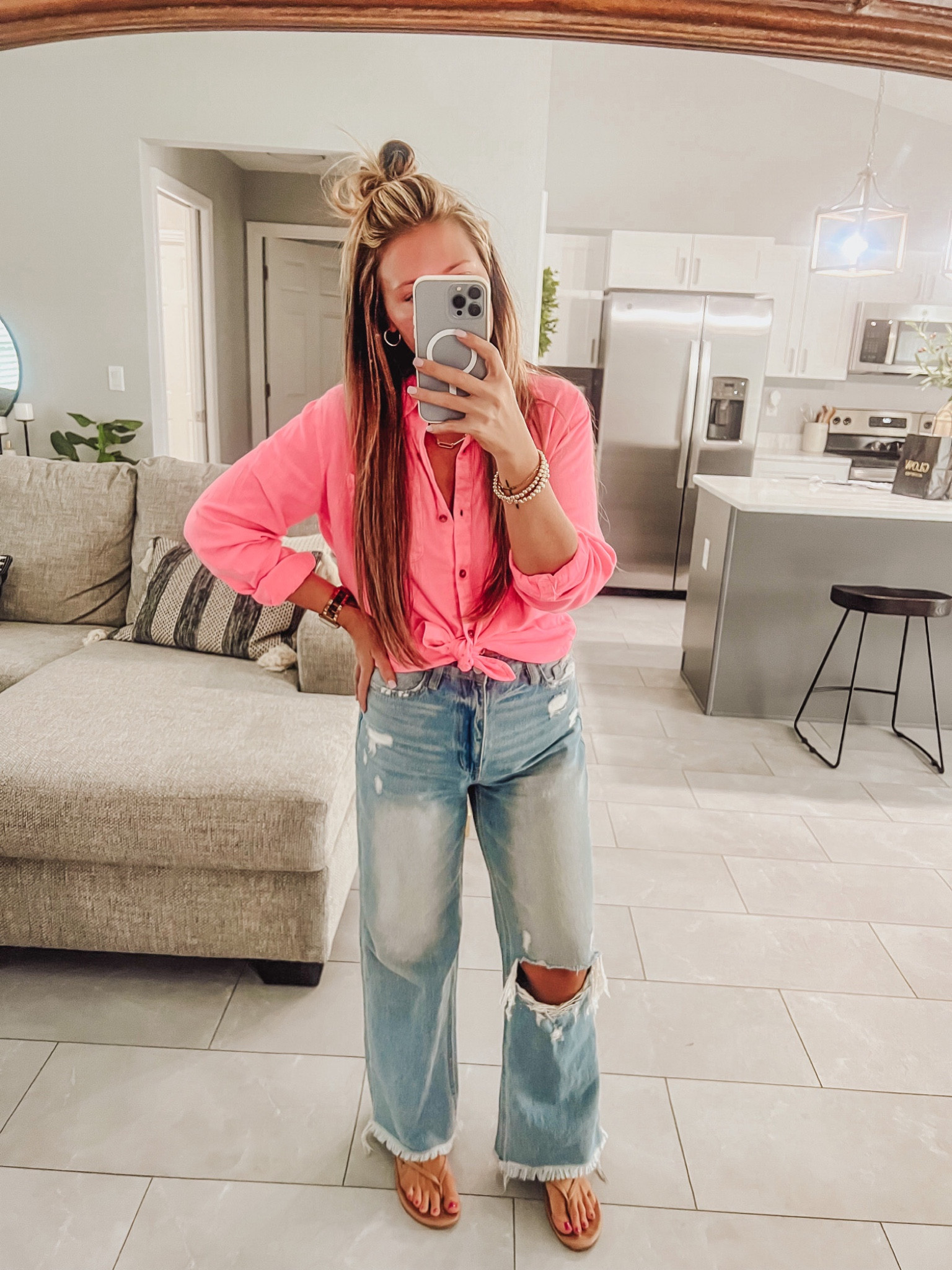 Summer style under $50! 
#targetfinds #summer #momjeans #ltkit #liketoknowit #target #targetstyle 

#LTKunder50 #LTKstyletip #LTKsalealert