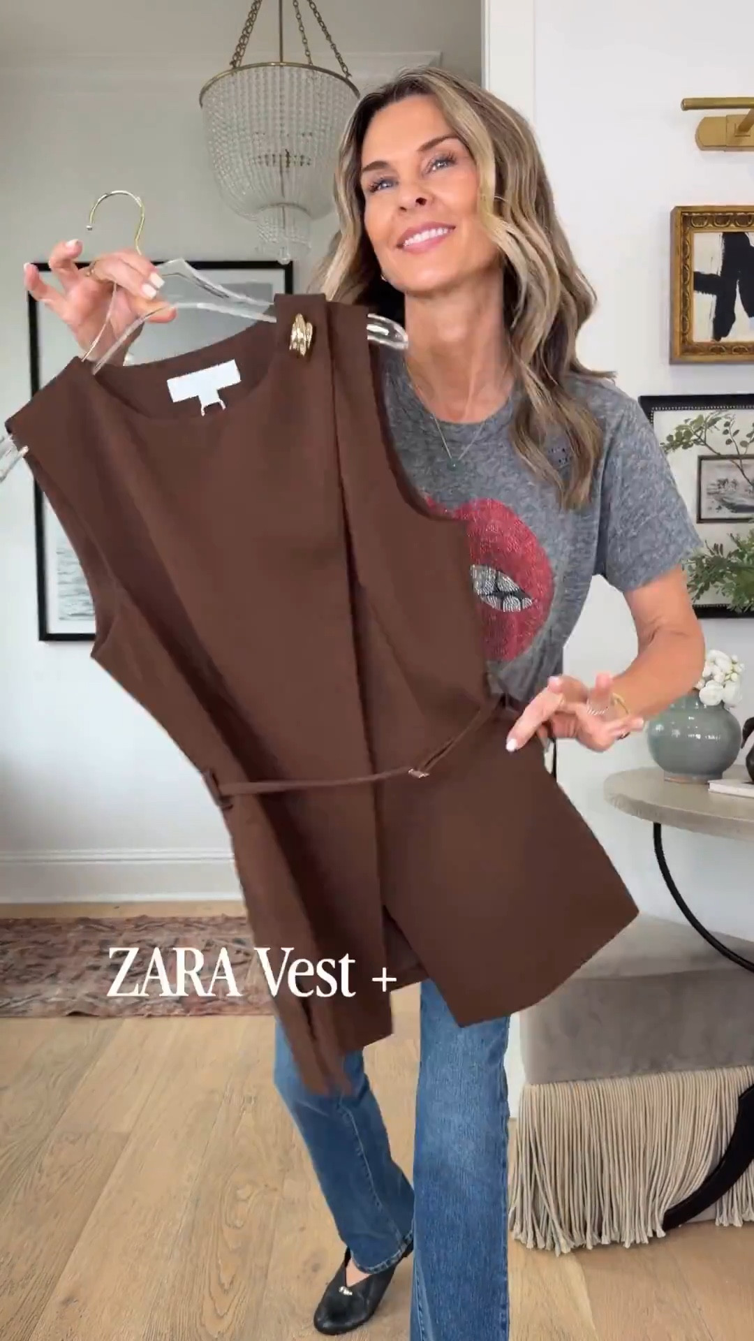 I’m 5’6’’
-Alice and Olivia straight leg jeans look amazing! size up 2 sizes DISCOUNT CODE Tammy_15
-Lauren Moshi lip top, vintage soft, size S
-Zara vest size XS
-Zara flats  TTS
-Quince brown trench size S
-Quince boxy sweater size S
-Chanel bag from @Vivrelle Use DISCOUNT CODE TAMMYCACIOLA for your 1st month free! 



#LTKgrwm #LTKootd #LTKOver40