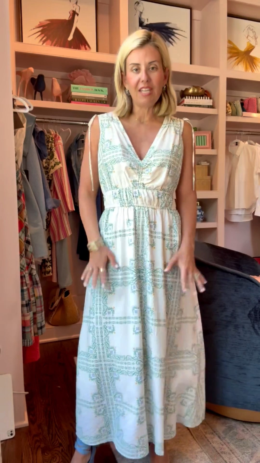 Sale!! Tar-jay for the win!! This dress is beautiful and the fit & flow are so good. 
Dress - small (may try xs) 
Jacket - xs
Espadrille - 8 tts 

*code Catherine20 for 20% off my bracelets