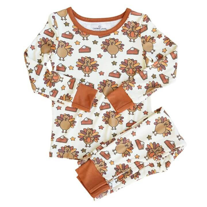 Turkey Time Two Piece Pajama Set* | Caden Lane