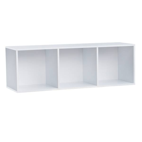 3-Cube Modular Storage System, White, Wood, sold by At Home | At Home