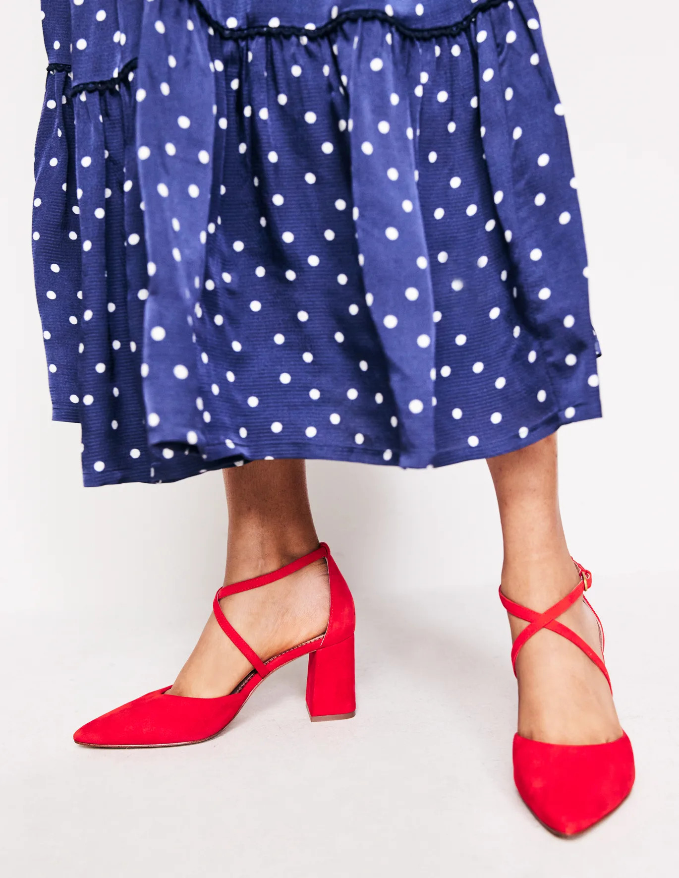 Strap Block Heel Point Courts | Boden UK