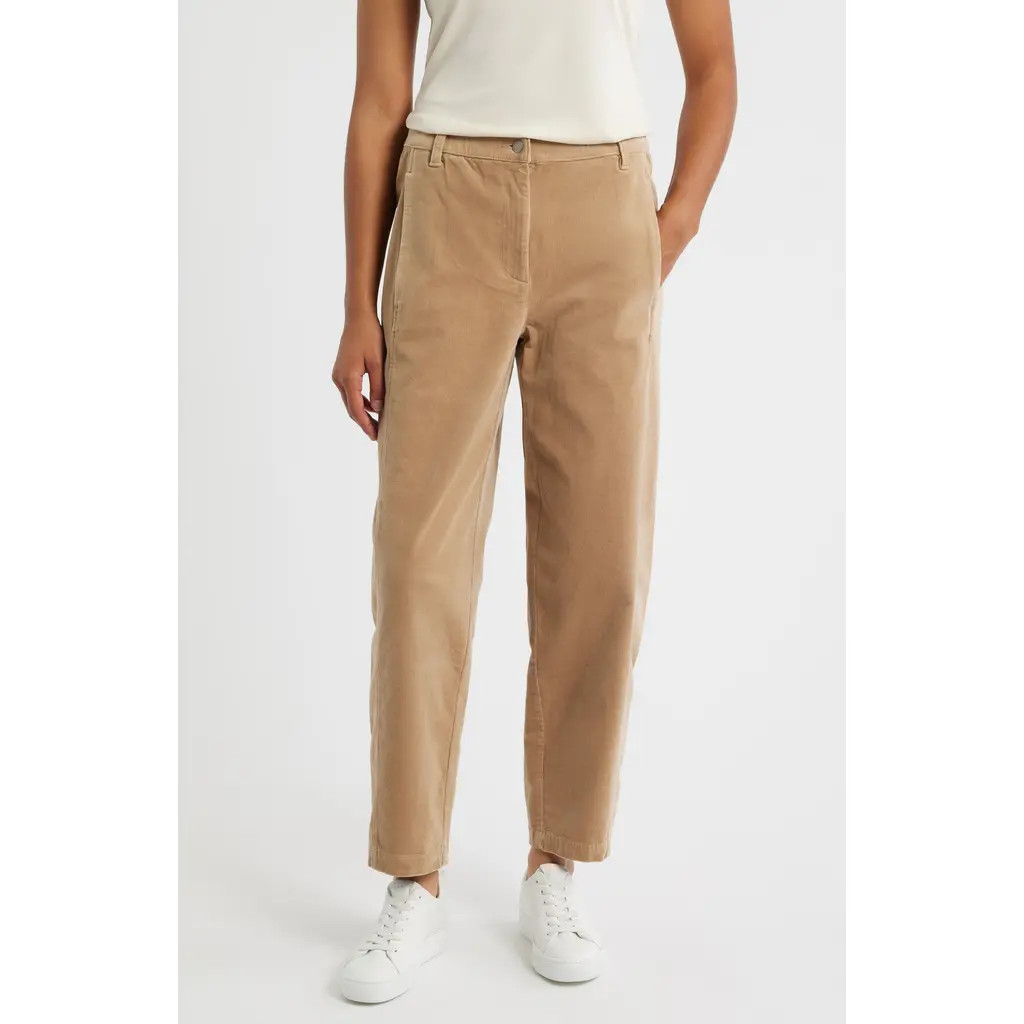 Eileen Fisher Ankle Lantern Corduroy Pants in Biscuit at Nordstrom Rack, Size X-Small | Nordstrom Rack