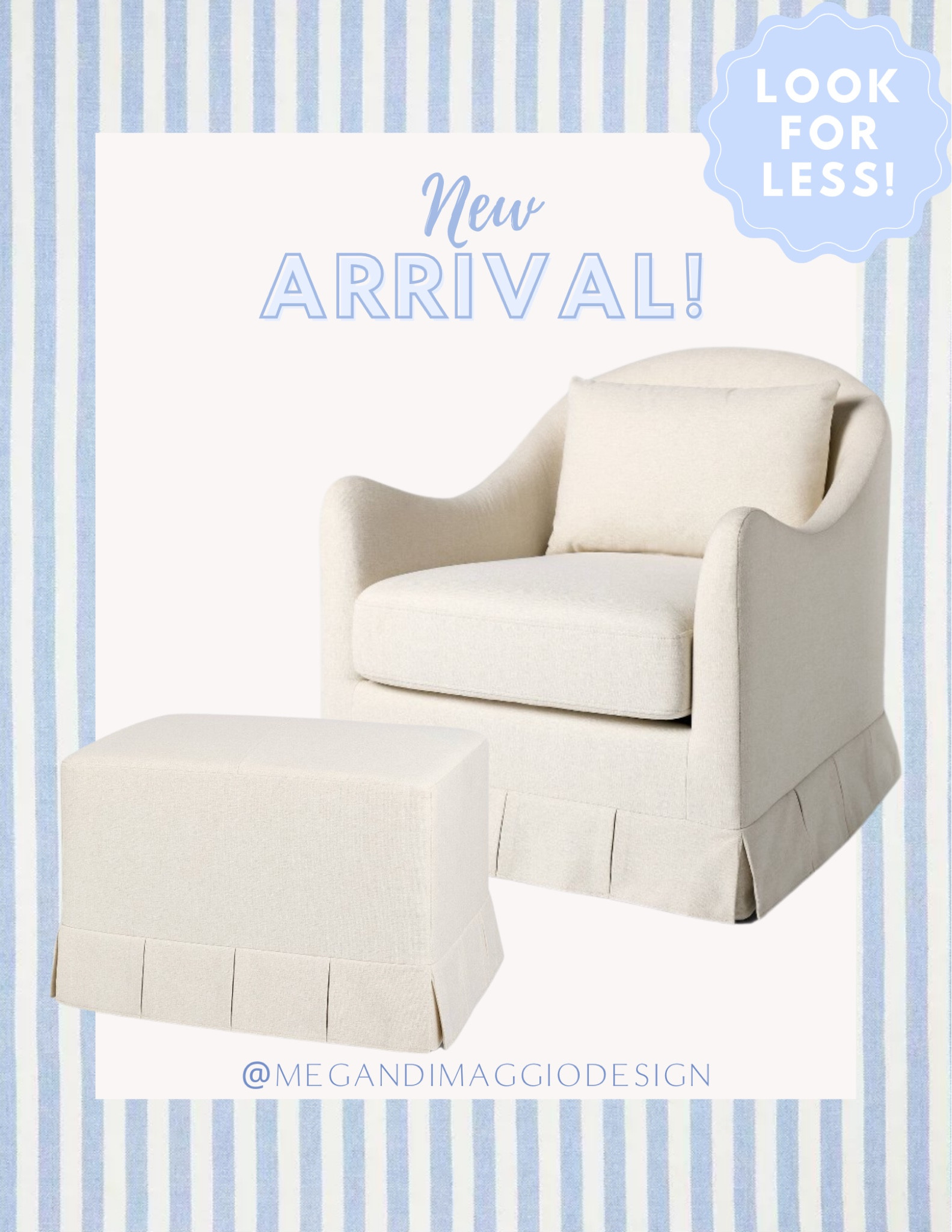 Love love LOVE this new box pleat skirted accent chair & matching ottoman from Target!! I can’t believe the price and how much it gives Society Social vibes but for so much less!! 😍🙌🏻🏃🏼‍♀️

#LTKHome