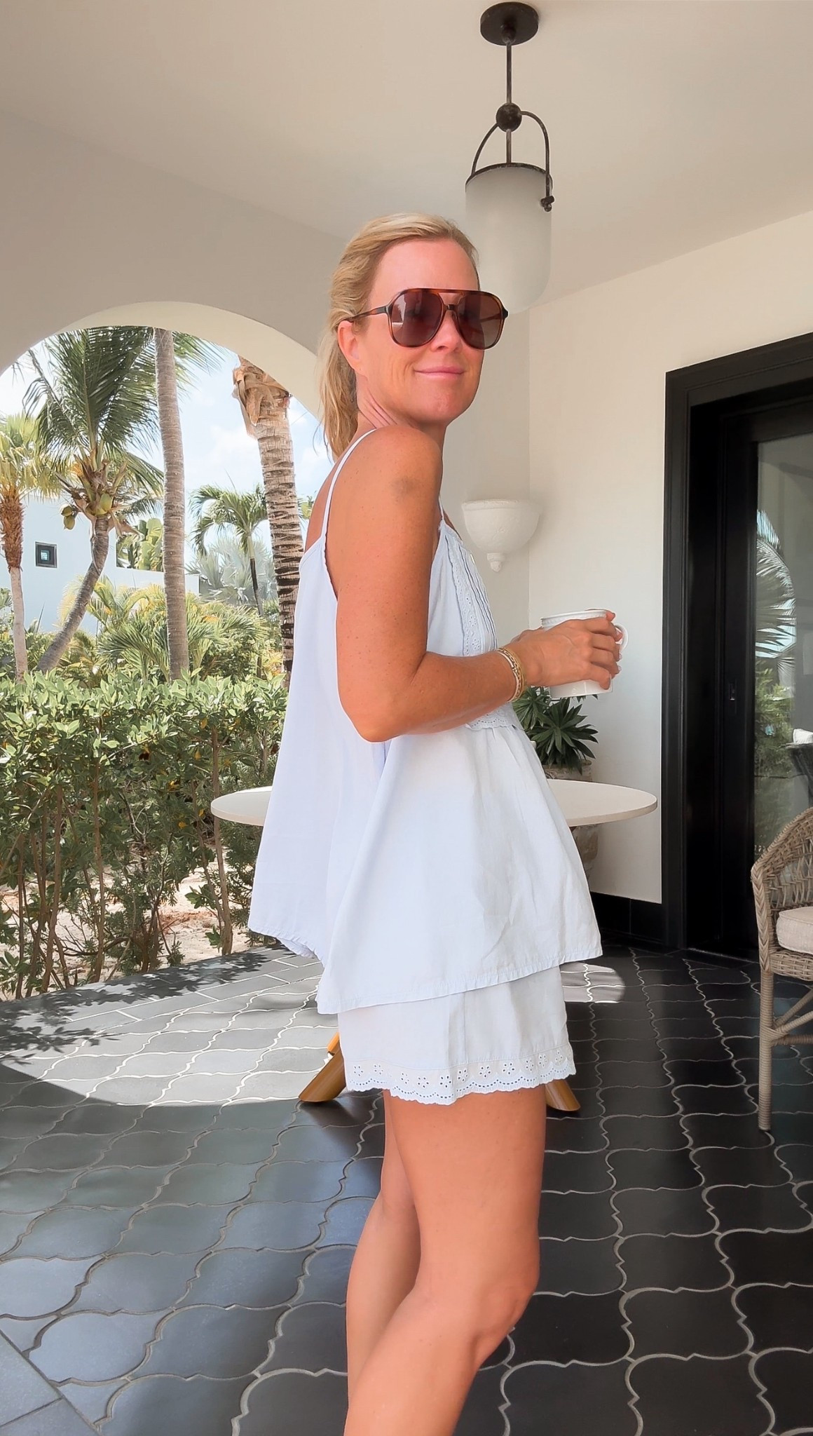 Cute cotton set for lounge & vacation. I’m in the pale blue, size small 

#LTKOver40 #LTKFindsUnder50 #LTKTravel