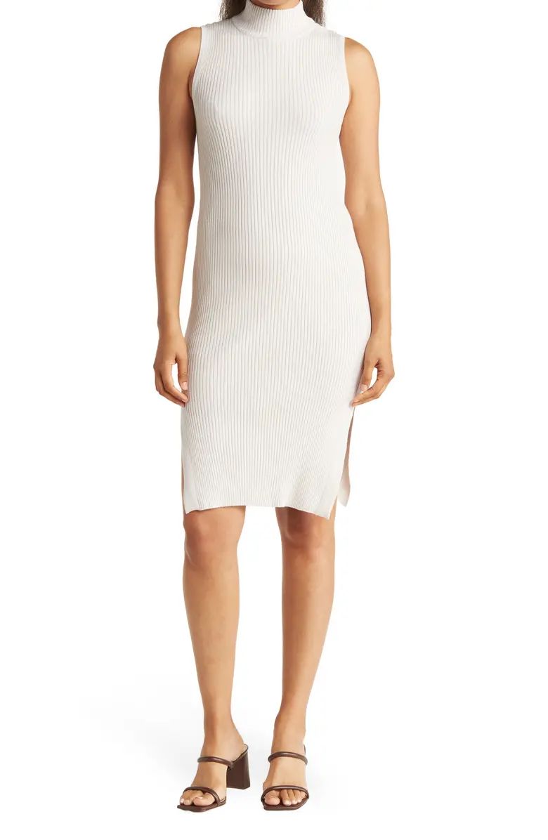 Magaschoni Ribbed Sleeveless Mock Neck Dress | Nordstromrack | Nordstrom Rack