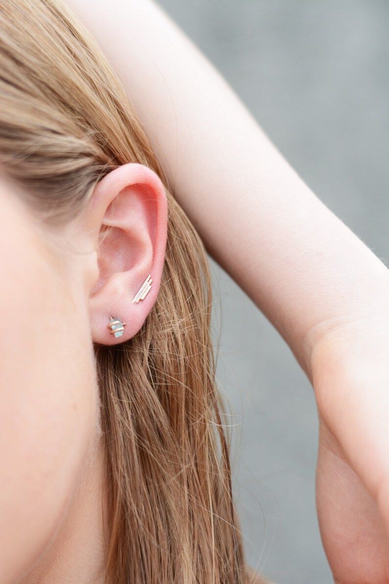 Bar earrings | Etsy (US)
