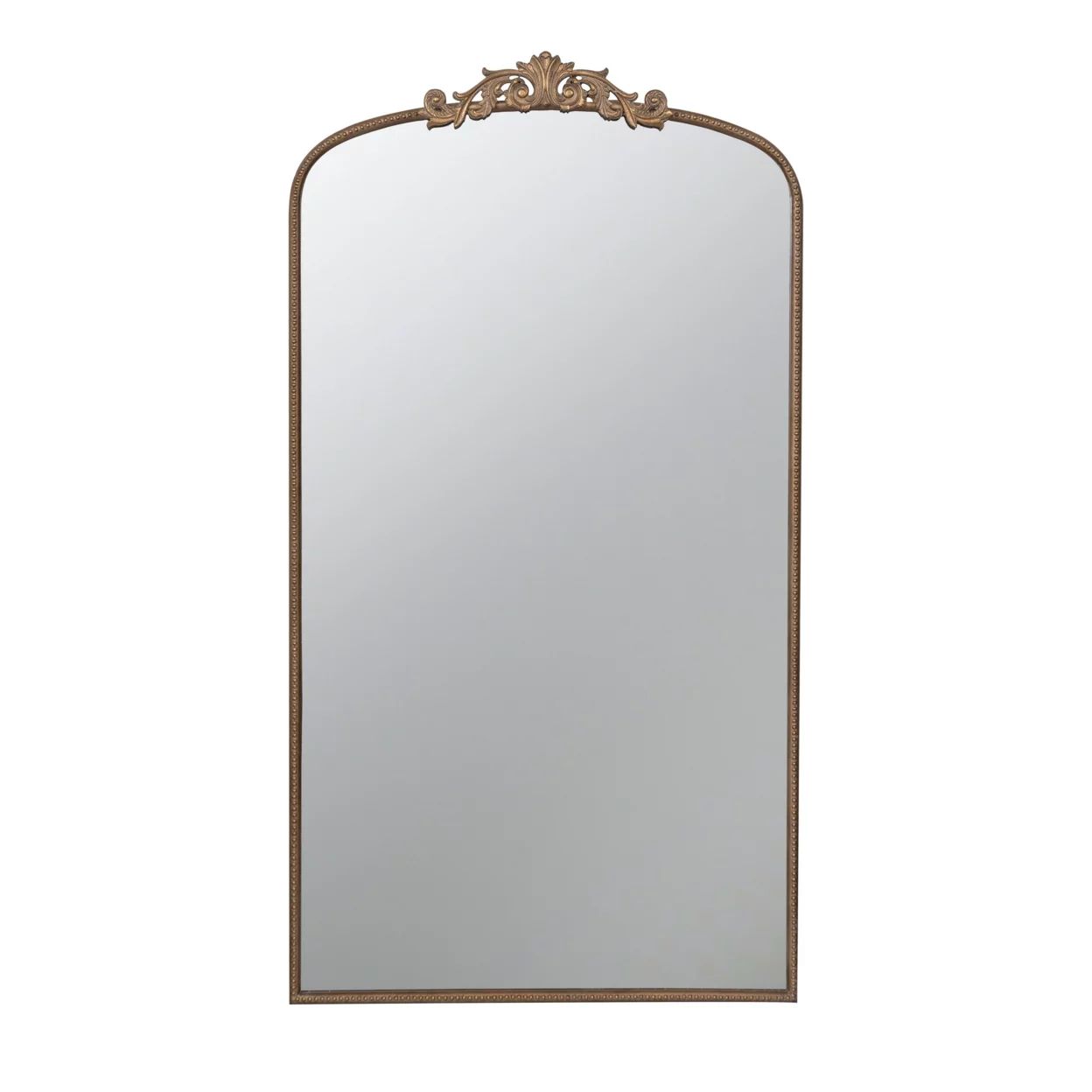 Kea 66 Inch Wall Mirror, Gold Curved Metal Frame, Ornate Baroque Design- Saltoro Sherpi - Walmart... | Walmart (US)