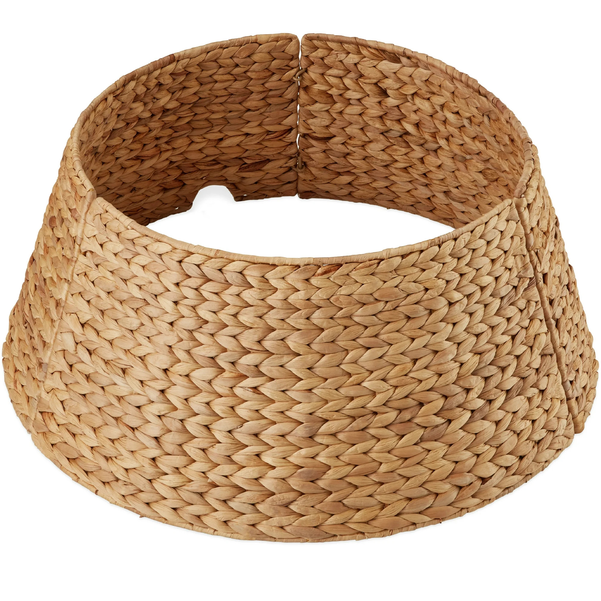 Best Choice Products 24in Woven Hyacinth Christmas Tree Collar, Tree Skirt Accessory w/ Cord Cut-... | Walmart (US)