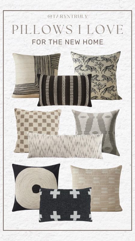 Pillows I Love for the New Home

#LTKhome #LTKfindsunder100 #LTKfindsunder50