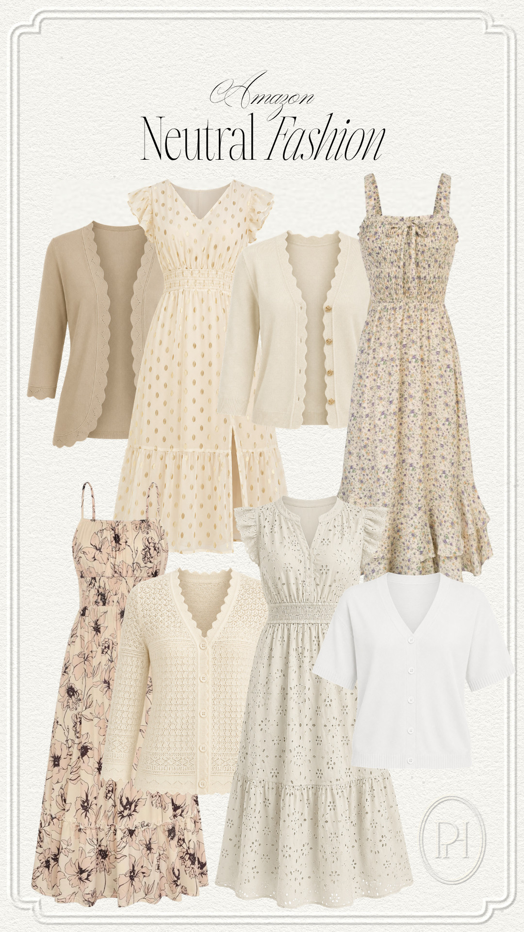 Amazon neutral fashion finds that are perfect for summer!

neutral style, summer fashion, summer style, summer looks, summer outfit, summer dresses, neutral dresses, neutral cardigans, summer cardigans, scalloped hem cardigan, floral dress, midi dress, flowy dress, a-line dress, off-white dress, tan dress, eyelet dress, polka dot dress 

 #LTKgrwm #LTKootd #LTKSeasonal