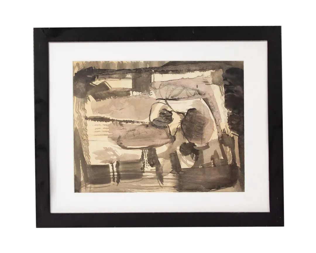 Barbara Rogers Houseworth Abstract Ink and Watercolor Painting | Etsy (US)