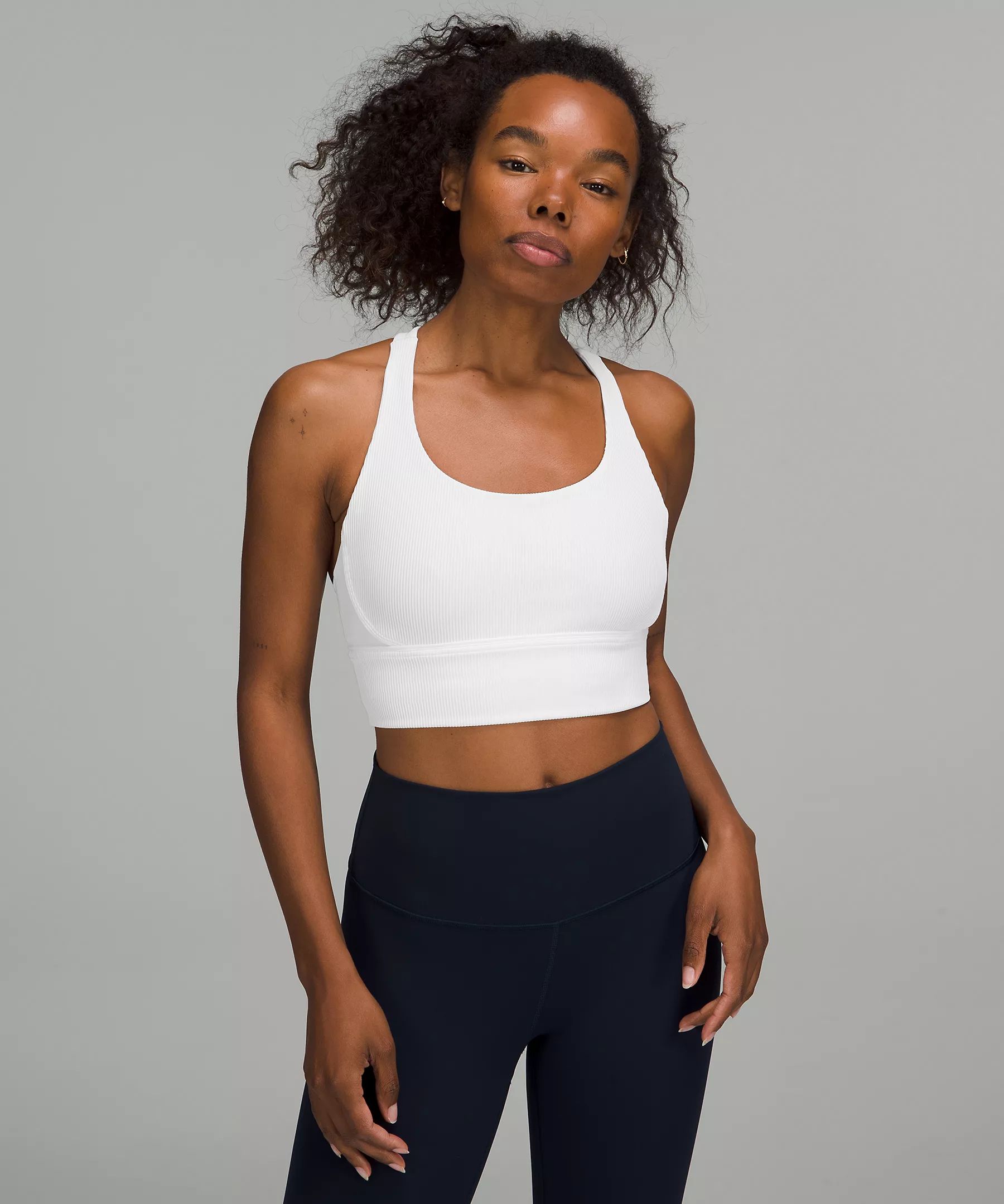 lululemon Energy Longline Ribbed Bra *Medium Support, B–D Cups | Women's Bras | lululemon | Lululemon (US)