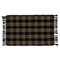 My Texas House Halloween Black Plaid Indoor/Outdoor Layering Rug, 24" x 38" | Walmart (US)