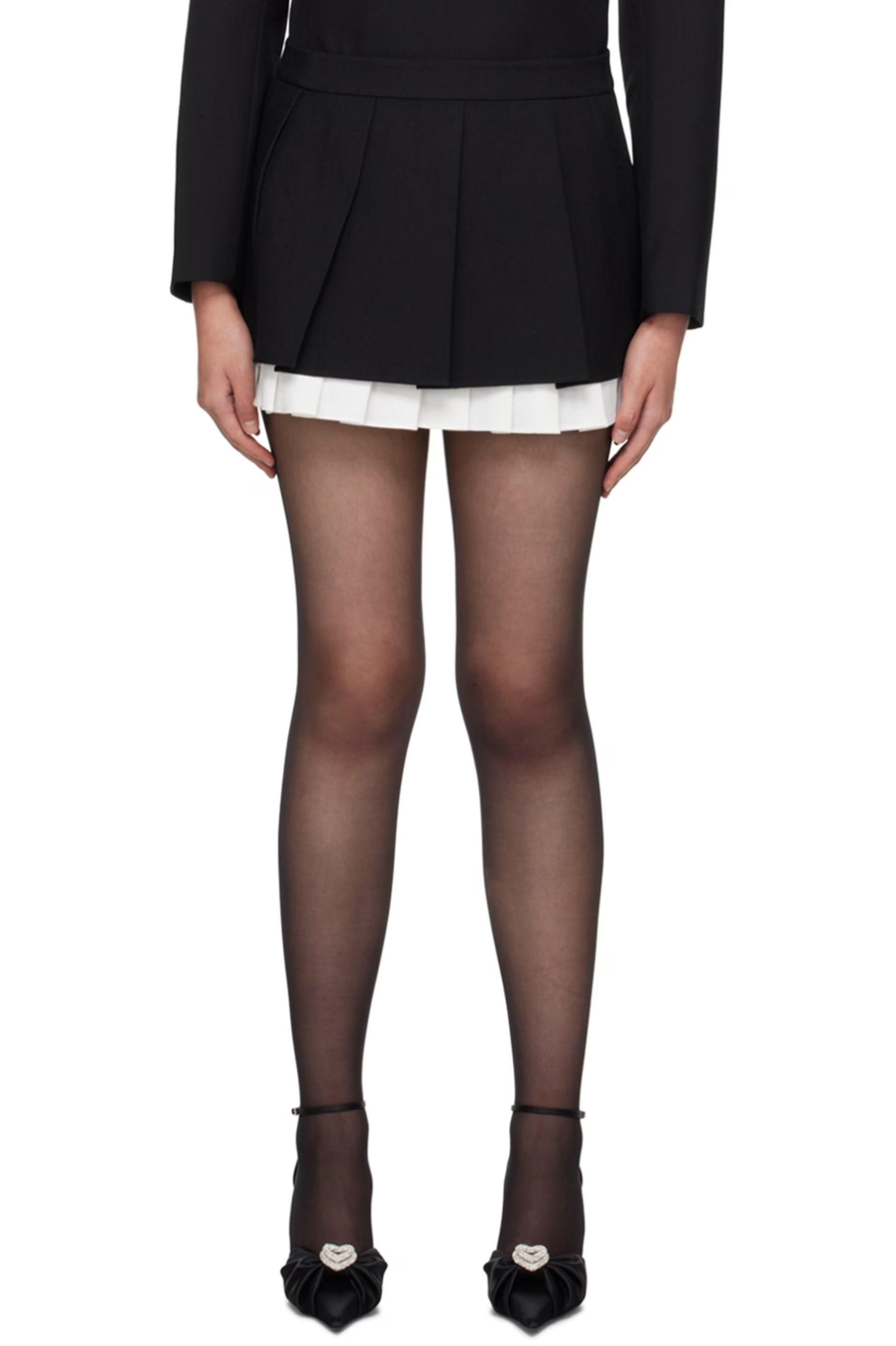 Shushu/Tong - Black Pleated Miniskirt | SSENSE
