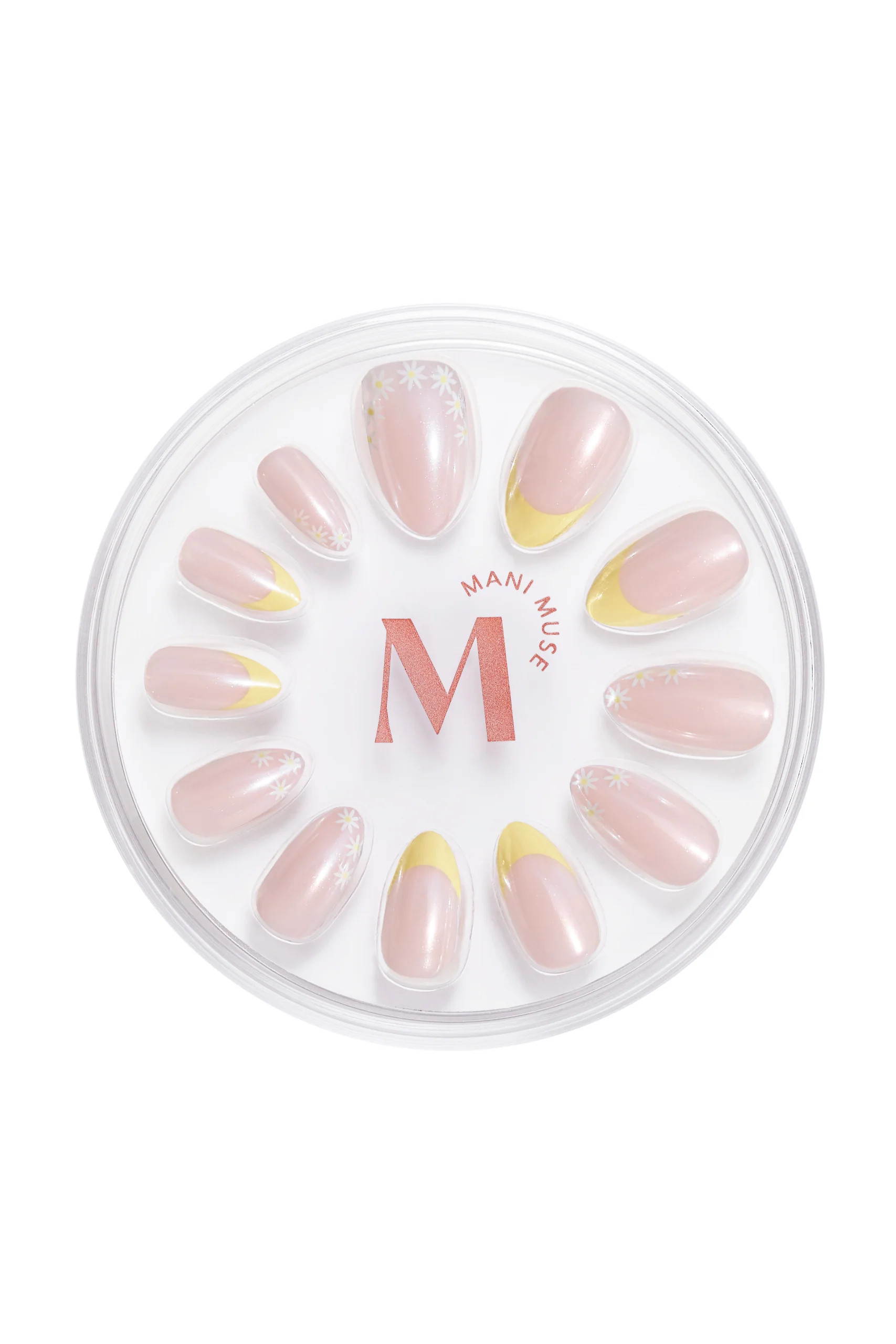 Upsy-Daisy Yellow French Tip Press-On Nails – Mani Muse | Mani Muse