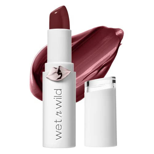 wet n wild Mega Last High-Shine Lipstick Lip Color, Infused with Seed Oils For a Nourishing High-Shine, Buildable & Blendable Creamy Color, Cruelty-Free & Vegan - Raining Rubies | Amazon (US)