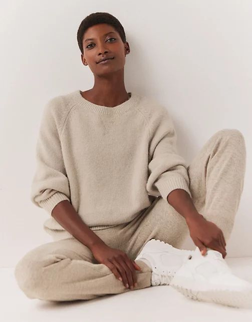 Oversized Knitted Lounge Jumper | The White Company (UK)