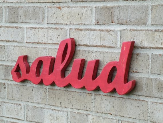 Spanish Art Sign Hispanic Sign Kitchen Dining Room Spanish Art Decor | Etsy (US)