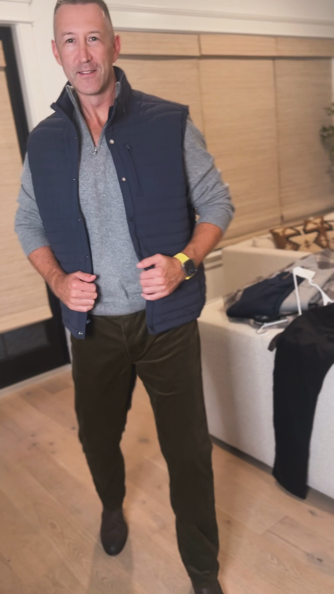 men’s vest for fall ootd