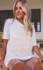 friday + saturday: peaches t shirt | RIFFRAFF