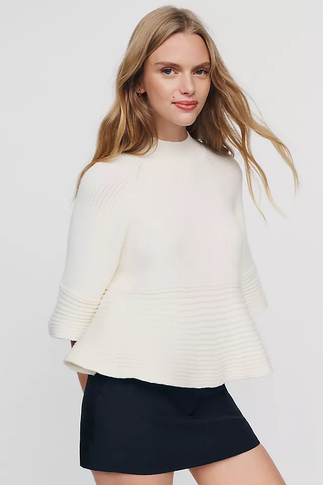 Mock-Neck Swing Sweater | Anthropologie (US)
