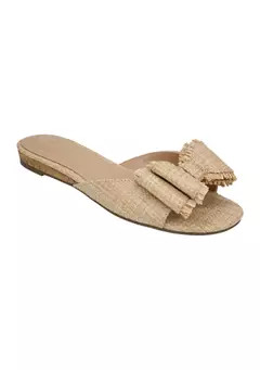 Crown & Ivy™ Peri Bow Slide Sandals | Belk