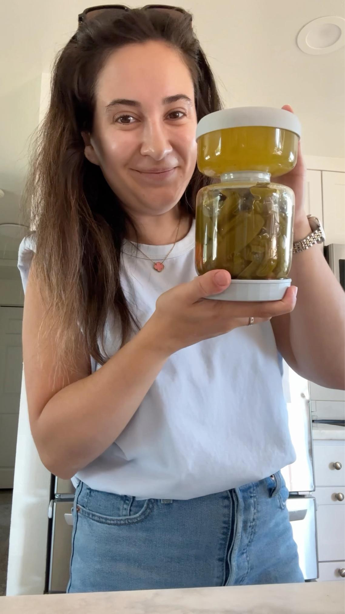 You can use it for olives or pickles! I use it for jalapeños 🥰

#LTKHome #LTKFindsUnder50 #LTKFamily