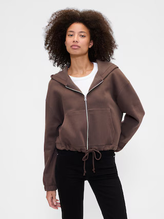 Oversized Bubble Zip Hoodie | Gap Factory