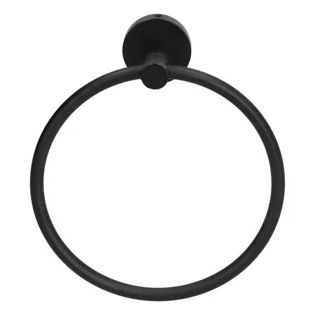 Keenso Towel 304 Stainless Steel Wall Mount Matte Black Towel Holder Rack Home F | Walmart (US)