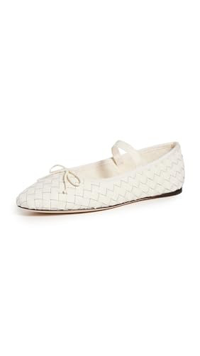 Loeffler Randall Women's Leonie Soft Ballet Flats, Cream, 6.5 Medium US | Amazon (US)