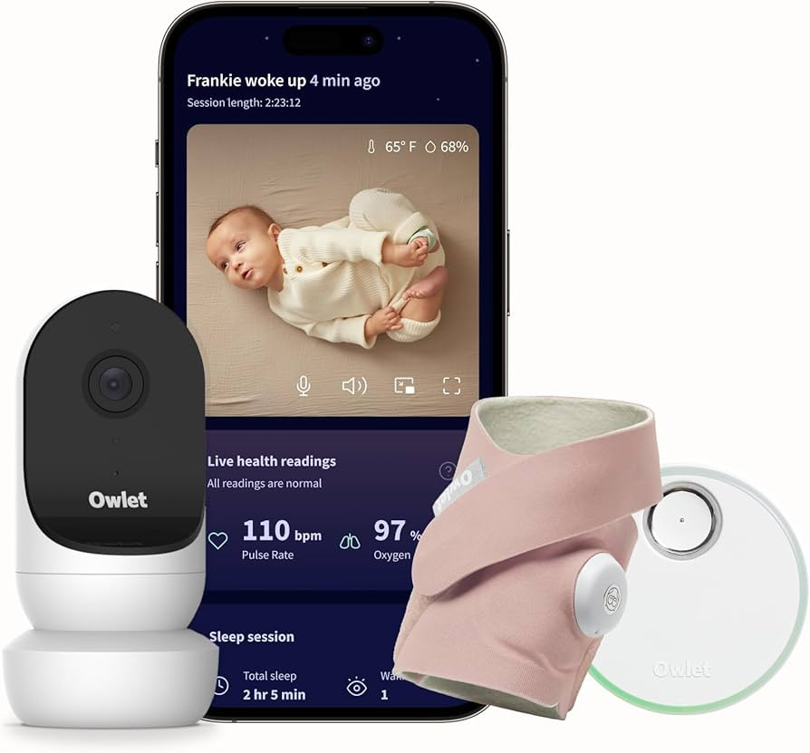 Owlet® Dream Duo Smart Baby Monitor: FDA-Cleared Dream Sock® Plus Owlet Cam 2- Tracks & Notifie... | Amazon (US)
