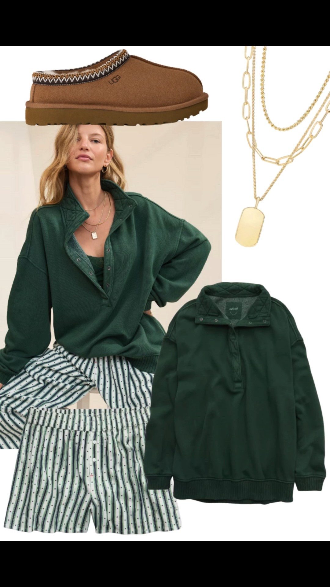 Comfy and cozy outfit to wear while you lounge around  this holiday season. Perfect for Christmas morning too! 

#LTKCyberWeek #LTKSaleAlert #LTKFindsUnder50