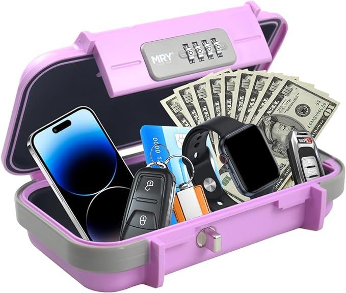 MRY Portable Lock Box Combination Security Case LockBox with Code Waterproof Anti-Theft Portable ... | Amazon (US)