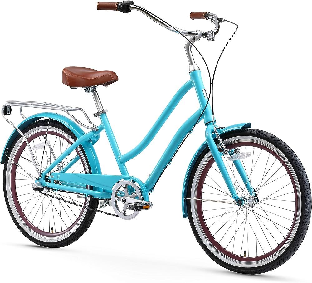sixthreezero EVRYjourney Women's Hybrid Cruiser Bike, Step-Through Hybrid Bicycle, 1/3/7/21 Speed... | Amazon (US)