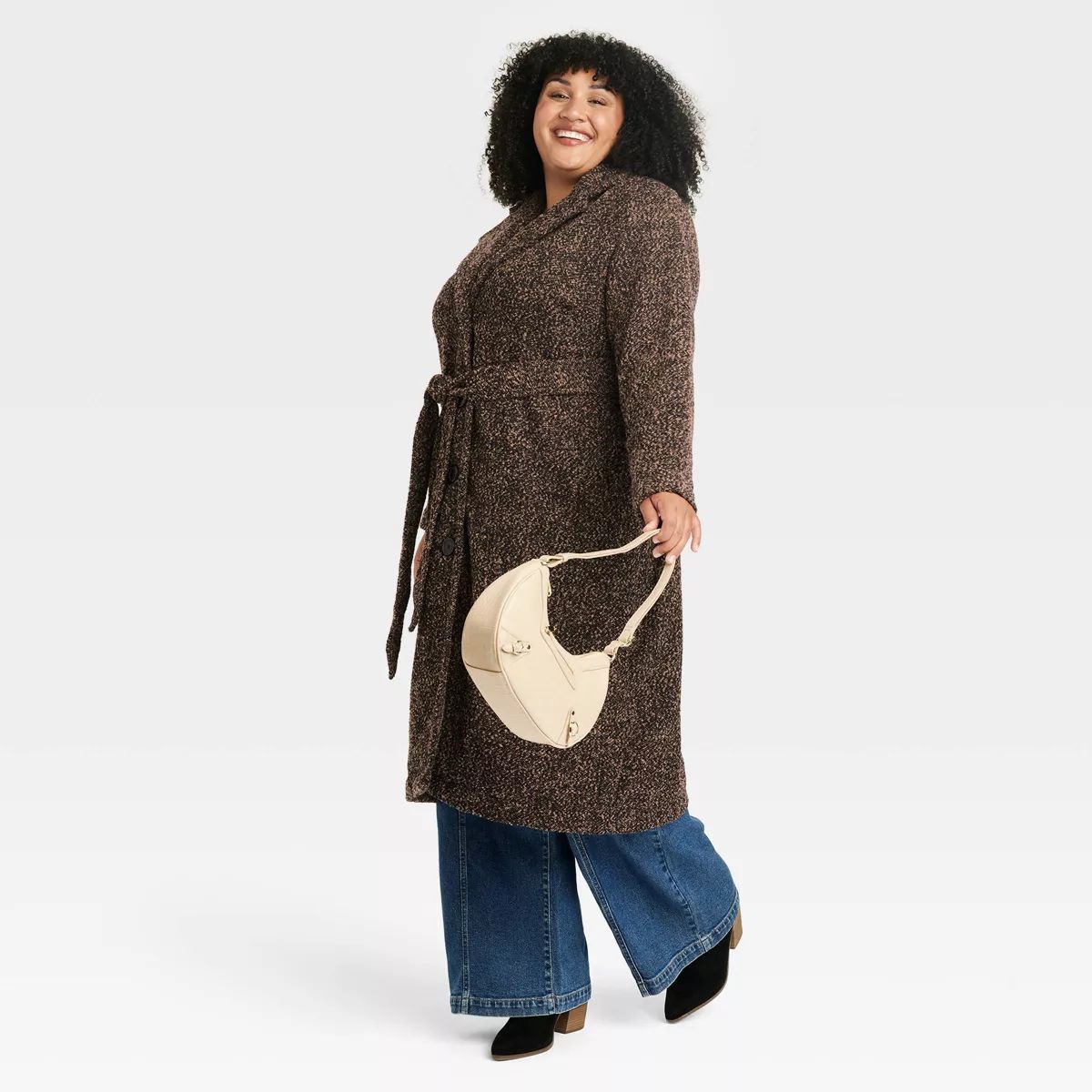 Women's Long Sleeve Wool Pea Coat - Ava & Viv™ | Target
