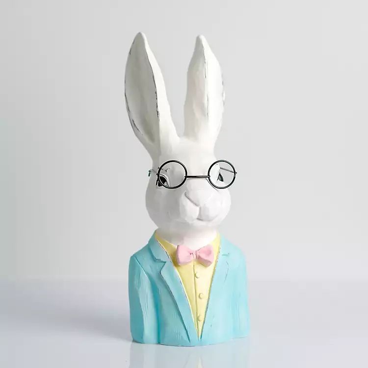 Bunny with Glasses Statue | Kirkland's Home