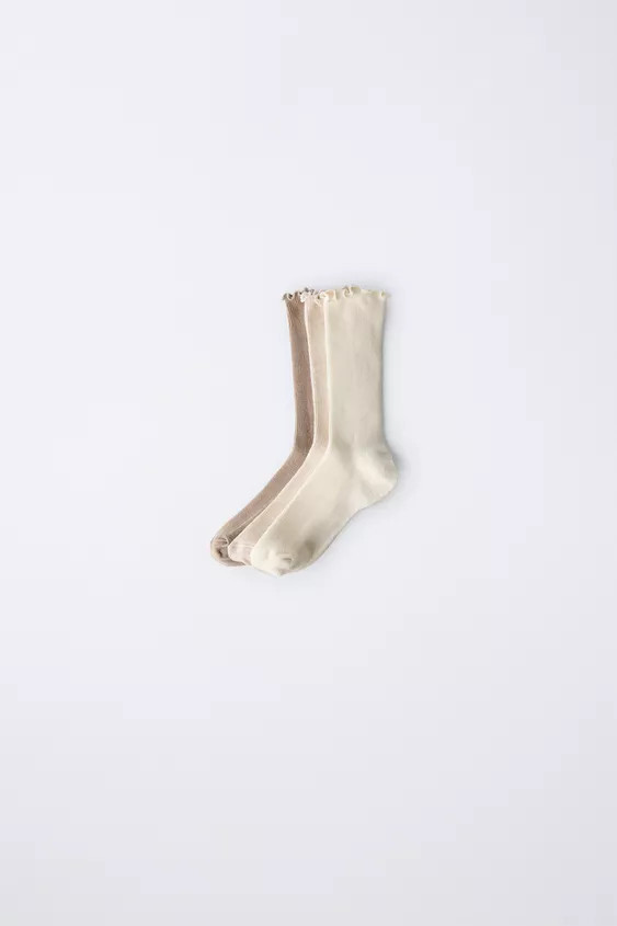 3-PACK OF TOWELLING LONG SOCKS | Zara Canada